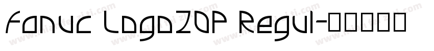 Fanuc Logo20P Regul字体转换